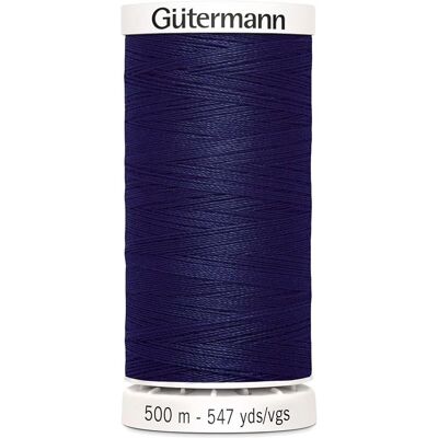 Fil à coudre Gütermann Bleu Foncé - 500m - Tous Tissus - Publicité Fil à coudre Gütermann Bleu Foncé - 500m - Tous Tissus - Publicité