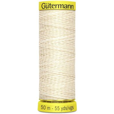 Gutermann Linen Thread - 50m - Heavy Duty Natural Fiber Gutermann Linen Thread - 50m - Heavy Duty Natural Fiber
