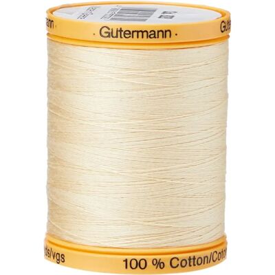 Fio de algodão natural Gutermann - Creme de baunilha - Fio Fio de algodão natural Gutermann - Creme de baunilha - Fio