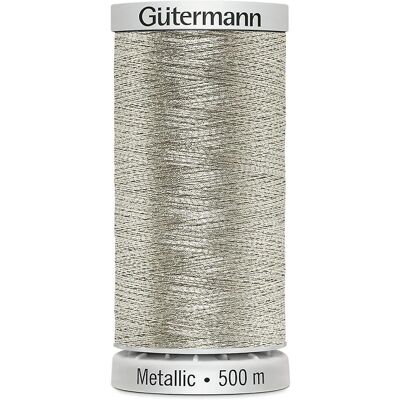 Gutermann Sulky Metallic Embroidery Thread 7001 - 500 Metres - Gutermann Embroidery Thread Gutermann Sulky Metallic Embroidery Thread 7001 - 500 Metres - Gutermann Embroidery Thread