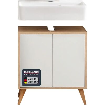 Fackelmann Finn Badezimmermöbelset - 60cm, Keramikwaschbecken, Holzfüße Fackelmann Finn Badezimmermöbelset - 60cm, Keramikwaschbecken, Holzfüße