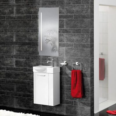 Fackelmann SBC Modell - 45cm Keramik Wandmontage Badezimmer Waschbecken Unterschrank Set Fackelmann SBC Modell - 45cm Keramik Wandmontage Badezimmer Waschbecken Unterschrank Set