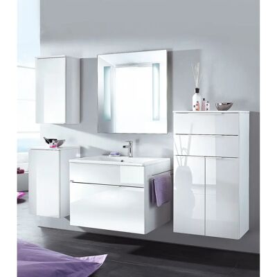 FACKELMANN Kara Waschtisch - Badezimmer-Set mit Glas Mint & 80cm Unterschrank FACKELMANN Kara Waschtisch - Badezimmer-Set mit Glas Mint & 80cm Unterschrank
