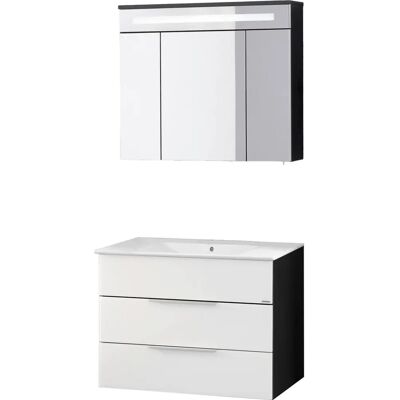 FACKELMANN KARA Wandhängendes Keramik-Waschtisch-Set - Waschtisch-Set FACKELMANN KARA Wandhängendes Keramik-Waschtisch-Set - Waschtisch-Set