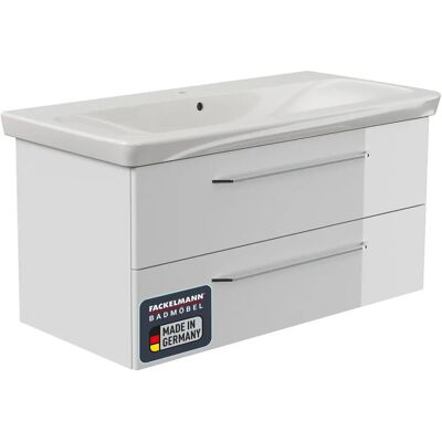Fackelmann MILANO Badezimmermöbel-Set - Wandhängend, 2-teilig, Weiß Fackelmann MILANO Badezimmermöbel-Set - Wandhängend, 2-teilig, Weiß