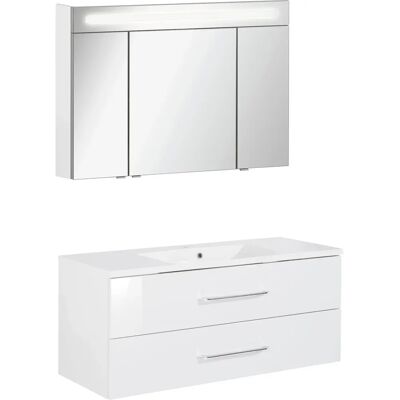 FACKELMANN B.Clever Waschplatz-Set - Wandhängend, Rechteckig, Weiß FACKELMANN B.Clever Waschplatz-Set - Wandhängend, Rechteckig, Weiß