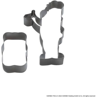 Haribo Teddy Bear Cookie Cutters - Stainless Steel, 12.6x7.9cm & 7.7x4.7cm Haribo Teddy Bear Cookie Cutters - Stainless Steel, 12.6x7.9cm & 7.7x4.7cm