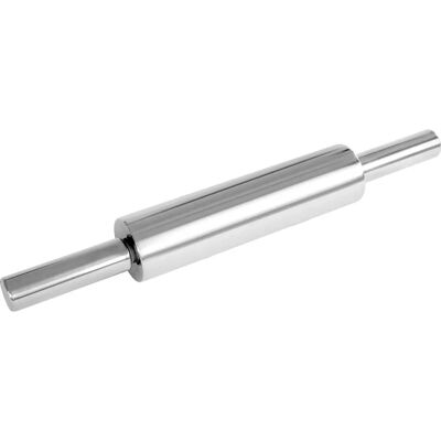 FMprofessional Aço Inoxidável 47cm Rolo de Massa - Durável e Antiadereente FMprofessional Aço Inoxidável 47cm Rolo de Massa - Durável e Antiadereente
