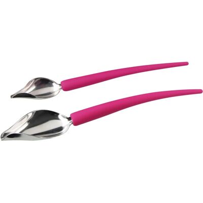 Set de Cuillères Déco FMprofessional - Acier inoxydable Rose/Argent Set de Cuillères Déco FMprofessional - Acier inoxydable Rose/Argent