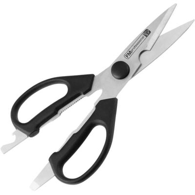 FM Professional Multifunktions-Küchenschere - 19 cm - Edelstahl FM Professional Multifunktions-Küchenschere - 19 cm - Edelstahl