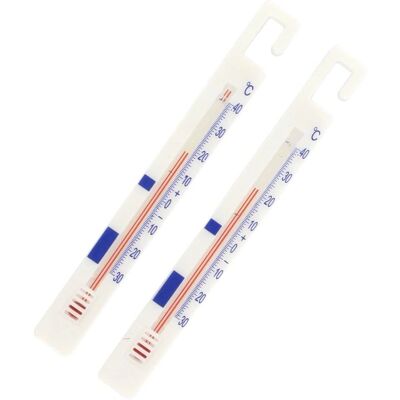 Thermomètres FM Professional - Réfrigérateur & Congélateur - 2 Pièces Thermomètres FM Professional - Réfrigérateur & Congélateur - 2 Pièces
