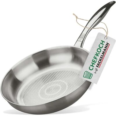 Chefkoch Ø24cm Edelstahl-Bratpfanne - Bratpfanne Chefkoch Ø24cm Edelstahl-Bratpfanne - Bratpfanne