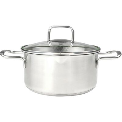 Chefkoch Ø20cm Edelstahl-Kochtopf - Kochgeschirr Chefkoch Ø20cm Edelstahl-Kochtopf - Kochgeschirr