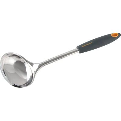 Louche à soupe Fackelmann 30cm - Inox Orange et gris Louche à soupe Fackelmann 30cm - Inox Orange et gris