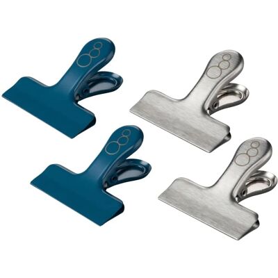 Fackelmann Rostfritt Stål Matpåseklämmor - 4-pack Fackelmann Rostfritt Stål Matpåseklämmor - 4-pack