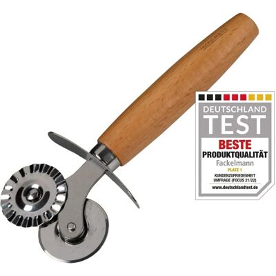Fackelmann Pastaskärare - Dubbelsidig, Rostfritt Stål - 16cm - Pasta & Bakning Fackelmann Pastaskärare - Dubbelsidig, Rostfritt Stål - 16cm - Pasta & Bakning