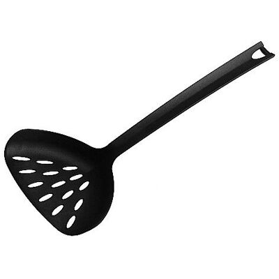 Fackelmann Wok Met Skimmer Asia 34cm Zwart Nylon - Keukenspatel Fackelmann Wok Met Skimmer Asia 34cm Zwart Nylon - Keukenspatel
