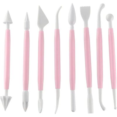 Zenker 8-delige Modelleer Gereedschap Set - Taartdecoratie Zenker 8-delige Modelleer Gereedschap Set - Taartdecoratie