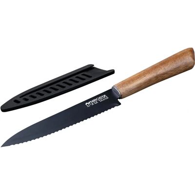 Couteau de Cuisine Nirosta - Lame en Acier Inox 13,5cm - Noir Couteau de Cuisine Nirosta - Lame en Acier Inox 13,5cm - Noir