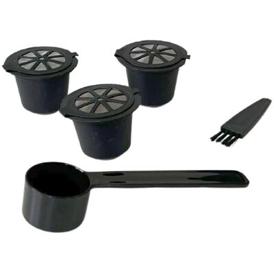 Set van 3 herbruikbare Nespresso-capsules - Fackelmann Set van 3 herbruikbare Nespresso-capsules - Fackelmann