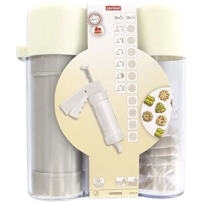 Zenker Smart Pastry Kekspresse - 6 Spitzen 10 Scheiben - Backutensil Zenker Smart Pastry Kekspresse - 6 Spitzen 10 Scheiben - Backutensil