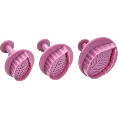 Zenker 43075 Roze - Set bladvormige koekjestekkers Zenker 43075 Roze - Set bladvormige koekjestekkers