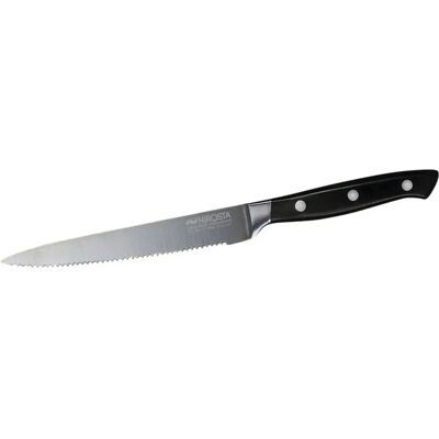 Coltello da cucina Trinity - Lama in acciaio inox da 14cm, dentata Coltello da cucina Trinity - Lama in acciaio inox da 14cm, dentata
