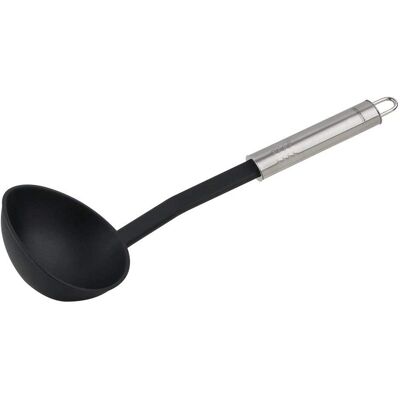 Louche de cuisine Fackelmann - 30cm Noir - Poignée en acier inoxydable ergonomique Louche de cuisine Fackelmann - 30cm Noir - Poignée en acier inoxydable ergonomique
