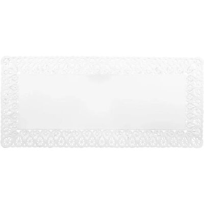 Conjunto Zenker de 15 Bases de Papel Retangulares com Borda em Renda Conjunto Zenker de 15 Bases de Papel Retangulares com Borda em Renda