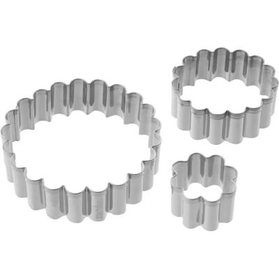 Zenker 44846 Ausstecher - Silber - Gewellt - 3 Stk - Back-Set Zenker 44846 Ausstecher - Silber - Gewellt - 3 Stk - Back-Set