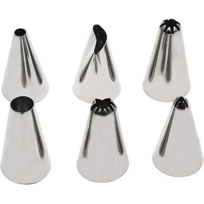 Zenker Smart Pastry Art. Modell 44895 Edelstahl-Gebäckdüsen-Set Zenker Smart Pastry Art. Modell 44895 Edelstahl-Gebäckdüsen-Set