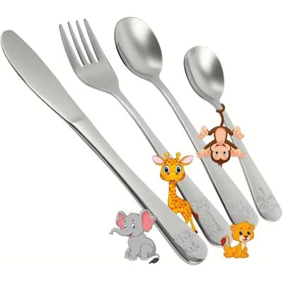 Nirosta Kinderbesteck Set Safari - Kindersilberware Nirosta Kinderbesteck Set Safari - Kindersilberware