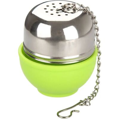 Boules à thé en acier inoxydable avec support Fackelmann - Vert Boules à thé en acier inoxydable avec support Fackelmann - Vert