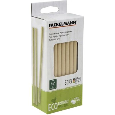 Fackelmann Eco Pailles en papier 15cm - Paille Fackelmann Eco Pailles en papier 15cm - Paille