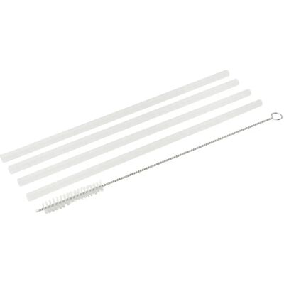 Fackelmann Eco Pailles Réutilisables - 23cm, Ensemble de 5 Fackelmann Eco Pailles Réutilisables - 23cm, Ensemble de 5
