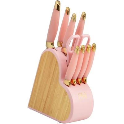 Paris Hilton Knife Set - 10-piece Pink Stainless Steel Paris Hilton Knife Set - 10-piece Pink Stainless Steel