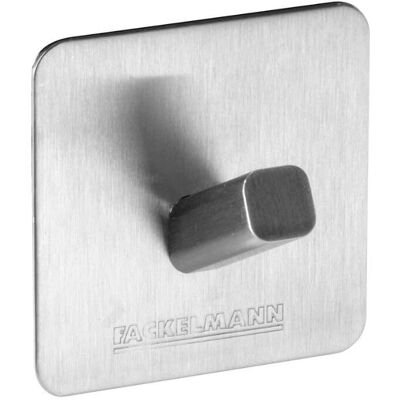 Fackelmann RVS Wandhaak - 5x5cm Zelfklevend Organiser Fackelmann RVS Wandhaak - 5x5cm Zelfklevend Organiser