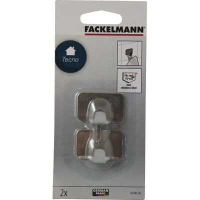 Crochets de Cuisine en Acier Inoxydable Fackelmann 61281 - Set de 2 Crochets de Cuisine en Acier Inoxydable Fackelmann 61281 - Set de 2