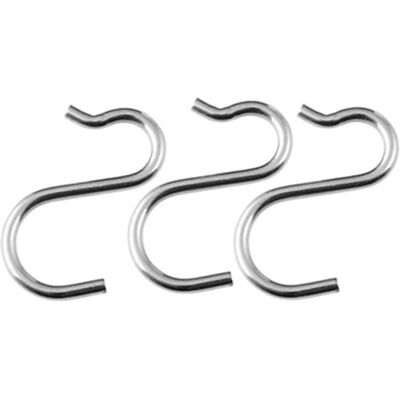 Crochets de cuisine en acier inoxydable Fackelmann 6130 - 3 pcs Crochets de cuisine en acier inoxydable Fackelmann 6130 - 3 pcs