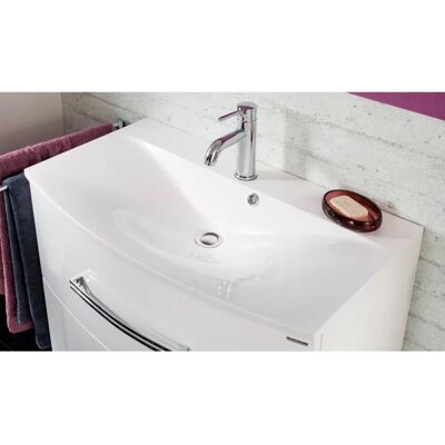 FACKELMANN Lugano 80cm Mineralguss Rechteck Waschbecken - Waschtisch FACKELMANN Lugano 80cm Mineralguss Rechteck Waschbecken - Waschtisch