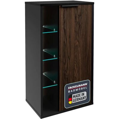 Fackelmann B.PARIS Badezimmerschrank - Rechtsanschlag, 47cm, Schwarz & Braun Fackelmann B.PARIS Badezimmerschrank - Rechtsanschlag, 47cm, Schwarz & Braun