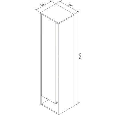 FACKELMANN Natura Badschrank - 38cm breit, Eiche-Optik FACKELMANN Natura Badschrank - 38cm breit, Eiche-Optik