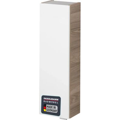 FACKELMANN Luxor Hängeschrank - Weiß, Glas, 20x68x16cm FACKELMANN Luxor Hängeschrank - Weiß, Glas, 20x68x16cm