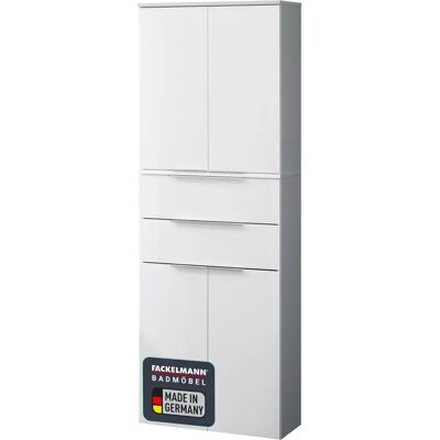 FACKELMANN Kara Weiß Badezimmer Hochschrank - Badmöbel FACKELMANN Kara Weiß Badezimmer Hochschrank - Badmöbel