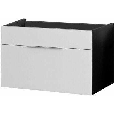 FACKELMANN Kara Badezimmer Unterschrank - Grau (anthrazit, weiß) - 79,5cm FACKELMANN Kara Badezimmer Unterschrank - Grau (anthrazit, weiß) - 79,5cm
