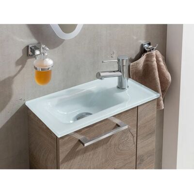 FACKELMANN SBC Wit rechthoekig glas inbouwwasbak - Badkamer design modern FACKELMANN SBC Wit rechthoekig glas inbouwwasbak - Badkamer design modern