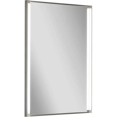 FACKELMANN LED-LINE Badezimmer Spiegel - Rechteckig, Silbergrau, 42,5x67cm FACKELMANN LED-LINE Badezimmer Spiegel - Rechteckig, Silbergrau, 42,5x67cm