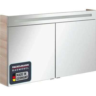 FACKELMANN CL 120 - Alaska-Esche - LED-Beleuchtung, 2 Türen - Spiegelschrank Bad FACKELMANN CL 120 - Alaska-Esche - LED-Beleuchtung, 2 Türen - Spiegelschrank Bad