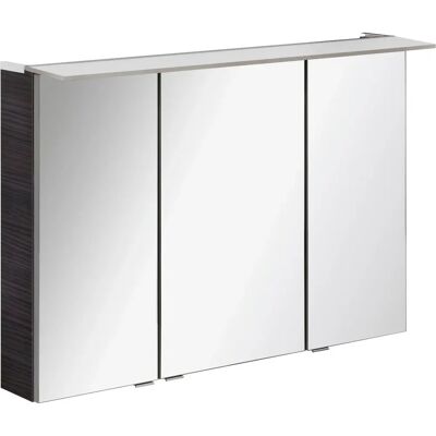 FACKELMANN Dark-Eiche Badspiegelschrank - 3 Glaseinlegeböden FACKELMANN Dark-Eiche Badspiegelschrank - 3 Glaseinlegeböden