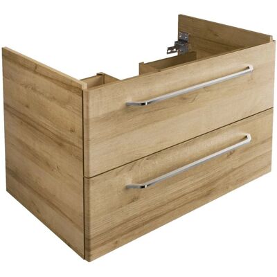 FACKELMANN Milano Badmöbel - Braun (ast, eiche) - 80x49,5x48 cm FACKELMANN Milano Badmöbel - Braun (ast, eiche) - 80x49,5x48 cm